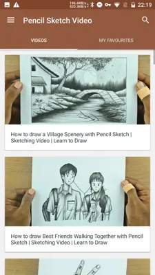 Pencil Sketch Video - learn to draw step by step android App screenshot 6